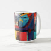 Mug Blocs Urbains Abstraits (Devant droit)