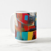 Mug Blocs Urbains Abstraits (Devant gauche)