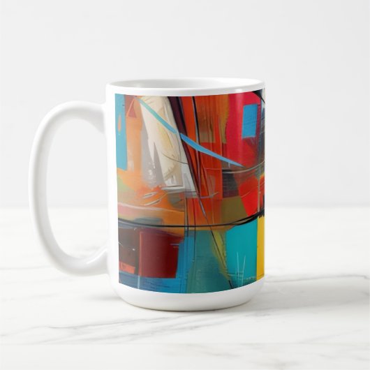 Mug Blocs Urbains Abstraits (Gauche)