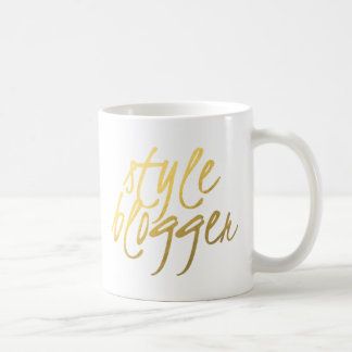 Mug Blogger de style - manuscrit d'or