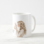 Mug Blond Girl Bunny Rabbit Life is sweet (Devant droit)