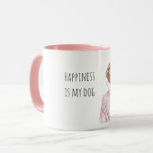 Mug Blond Hair Lady Holding Dog   (Devant gauche)