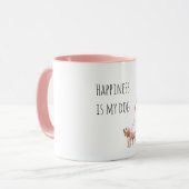 Mug Blond Hair Lady Walking Dog (Devant gauche)