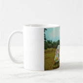 Mug Blond Jaune cheval & Bunny de Pâques (Gauche)