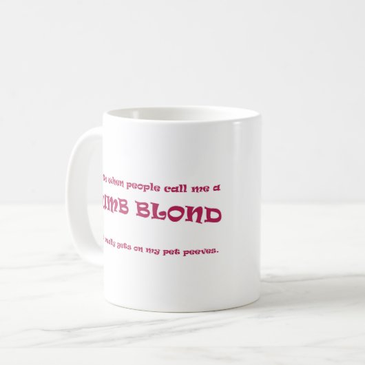 Mug Blond muet (Devant gauche)