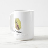 Mug Blonde Bombshell Femme Emprunter Un Baiser (Devant gauche)