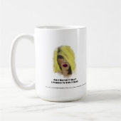 Mug Blonde Bombshell Femme Emprunter Un Baiser (Gauche)