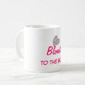 Mug Blonde drôle à la citation os (Devant gauche)