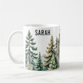 Mug Blonde Hiker en Forêt - Personnalisé Outdoor Adore (Gauche)