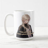 Mug Blonde Long Cheveux Joli gars Anime (Gauche)