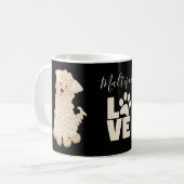 Mug Blonde mignonne Maltipoo Chien Amour (Devant gauche)