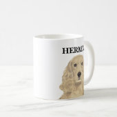 Mug Blonde personnalisée Tan Golden Cocker Spaniel (Devant droit)