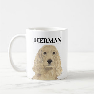 Mug Blonde personnalisée Tan Golden Cocker Spaniel