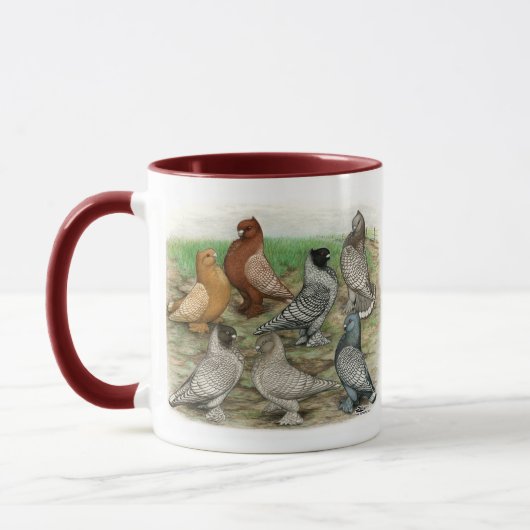 Mug Blondinettes Laced Pigeons de Frill Classique (Gauche)