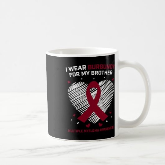 Mug Blood Cancer Burgundy Brother Multiple Myeloma Awa (Droite)