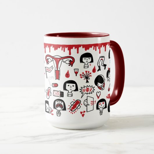 Mug Blood Moon mugg (Devant droit)