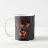 Mug Bloodhound Breed Cute Pet Dog Lover Cartoon Funny  (Gauche)