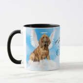 Mug Bloodhound Chien Angel Custom Pet Memorial (Gauche)