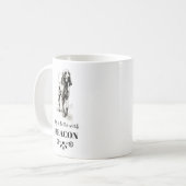 Mug Bloodhound Life est meilleur avec Custom Dog Name (Devant gauche)