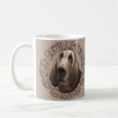 Mug Bloodhound Orné (Gauche)