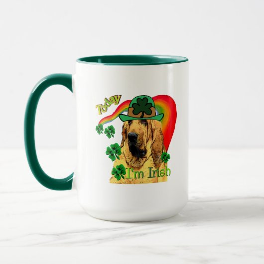 Mug Bloodhound st patrick (Gauche)