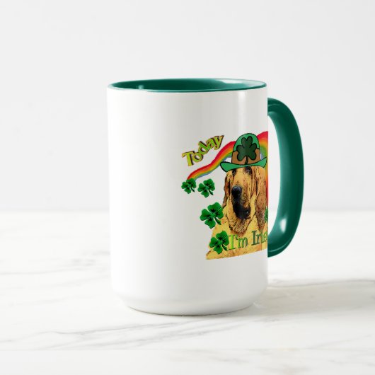 Mug Bloodhound st patrick (Devant droit)