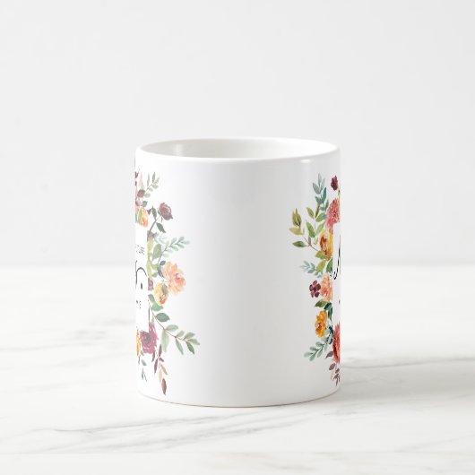 Mug Bloom rustique | MARIAGE LE futur MRS Typographie (Centre)