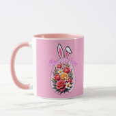 Mug Bloom This Easter – Floral Easter Egg Art - caneca (Gauche)