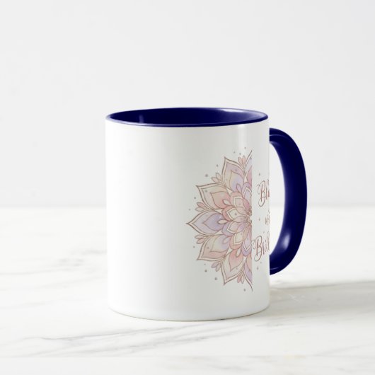 Mug Bloom with Brilliance Mandala Art (Devant droit)