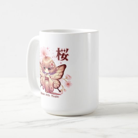 Mug Bloom with Magic - Kawaii Sakura Fairy (Devant gauche)