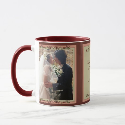 Mug Blooming Hearts Personnalisable Mariage Keepsaké (Gauche)