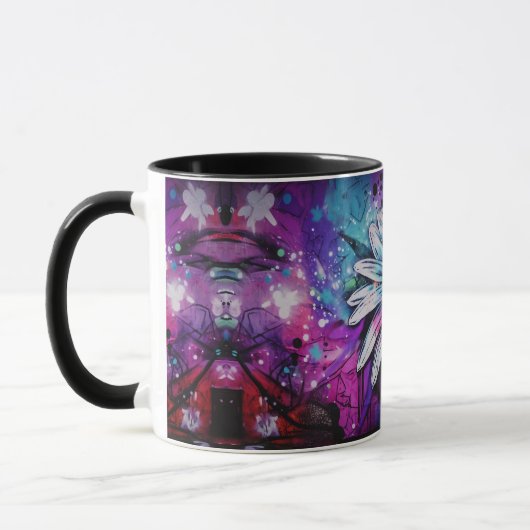 Mug Blooms urbains - Graffiti & Fusion Florale (Gauche)