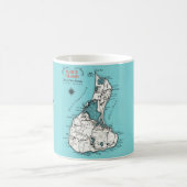 Mug Bloquer la boue personnalisée de l'île (Centre)