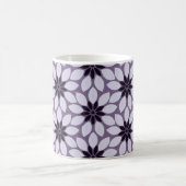 Mug Bloquer l'impression Fleurs carrelées violet (Centre)
