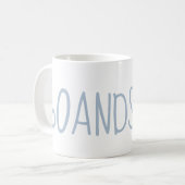 Mug Blue 60 moderne et Sassy 60e anniversaire cadeau (Devant gauche)