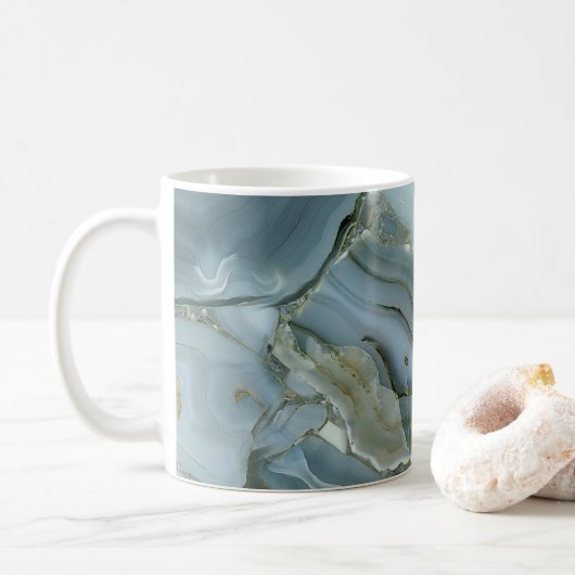 Mug Blue agate (Avec donut)