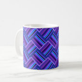 Mug Blue and purple stripes weave (Devant gauche)
