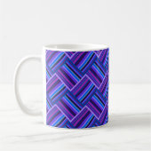 Mug Blue and purple stripes weave (Gauche)