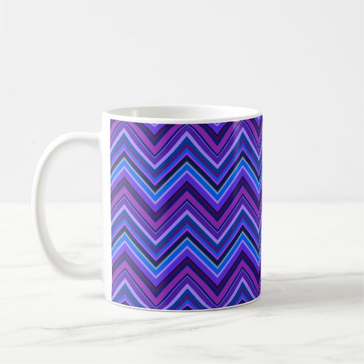 Mug Blue and purple zigzag (Gauche)