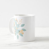 Mug Blue Beige Pastel Winter Botanical Illustration (Devant gauche)