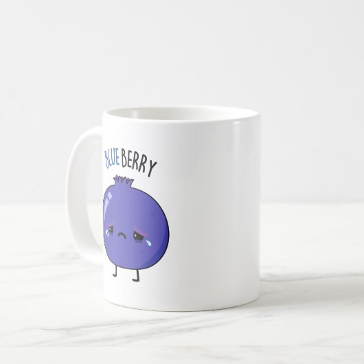 Mug Blue Berry Funny Blueberry Pun (Devant gauche)