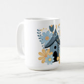 Mug Blue Bird House (Devant gauche)