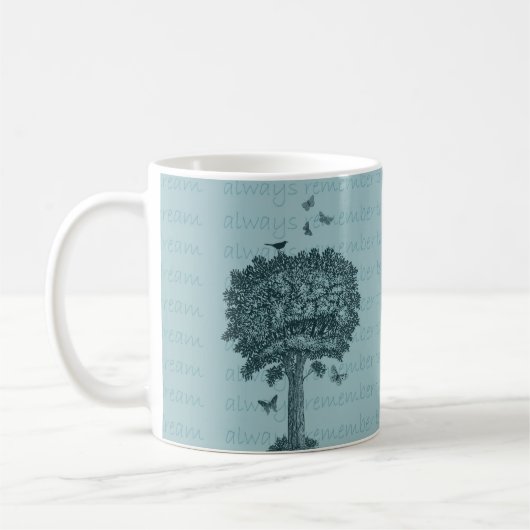 Mug Blue Birds Papillons Dream Tree (Gauche)