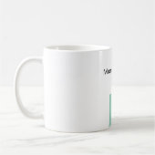 Mug Blue Black White Plain Elegant Own Name (Gauche)