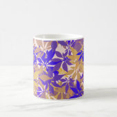 Mug Blue, Bronze and Purple Chestnut Leaves (Centre)