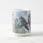 Mug Blue Budgie Budgies Parrots Husbands Mens Name (Centre)