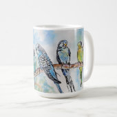 Mug Blue Budgie Budgies Parrots Husbands Mens Name (Devant droit)