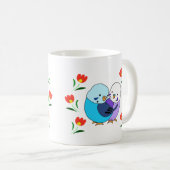 Mug Blue Budgie Parakeet Cuisine oiseaux de compagnie  (Devant droit)