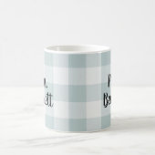 Mug Blue Buffalo Check Mme Monogramme (Centre)