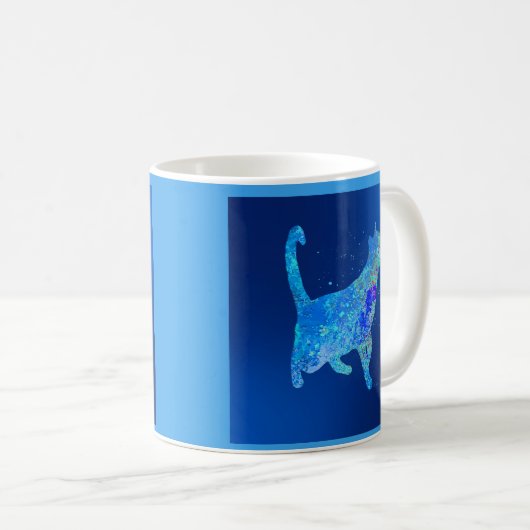 Mug Blue Cat Heading Home (Devant droit)